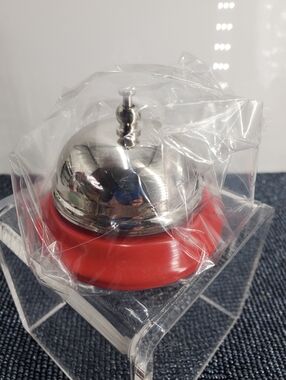 Red & Silver, Schylling At Your Service Front Desk Bell (NAV1)